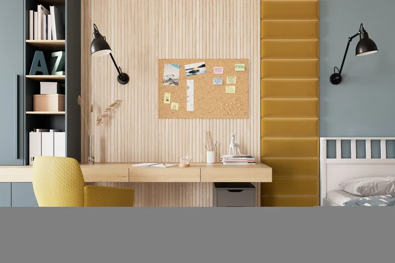 Quadratta Väggskiva 50x240 cm, Guld