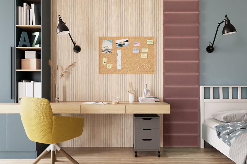 Quadratta Väggskiva 50x240 cm Rosa - Inredning & dekor - Väggdekor - Väggpanel