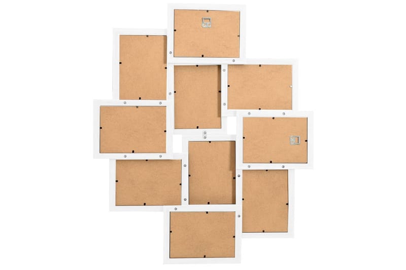 Fotoram för 10x(10x15 cm) bilder vit MDF - Inredning & dekor - Väggdekor - Ramar - Fotoram