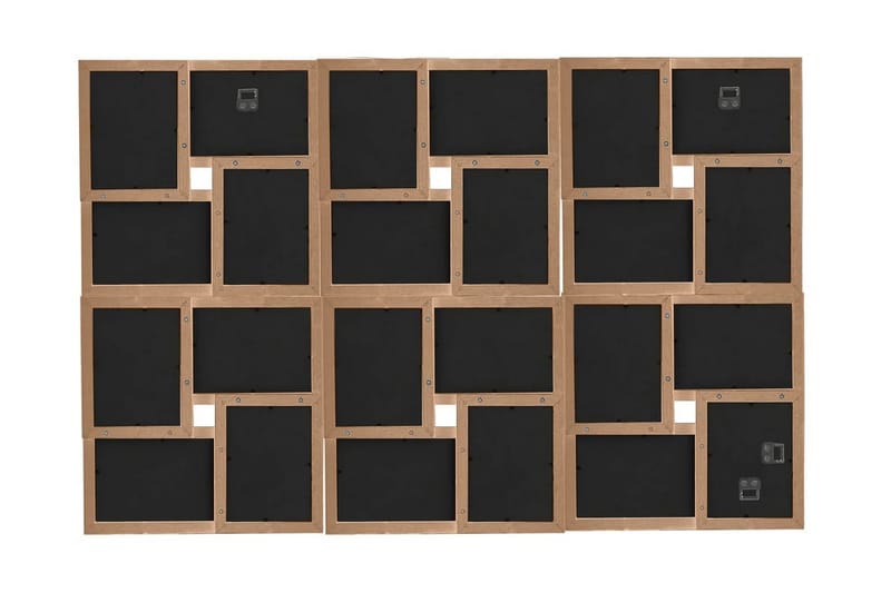 Fotoram för 24x(13x18 cm) bilder ljusbrun MDF - Inredning & dekor - Väggdekor - Ramar - Fotoram