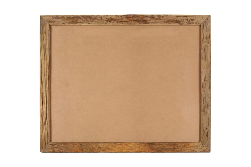 Fotoramar 2 st 90x70 cm massivt återvunnet trä och glas - Brun - Fotoram