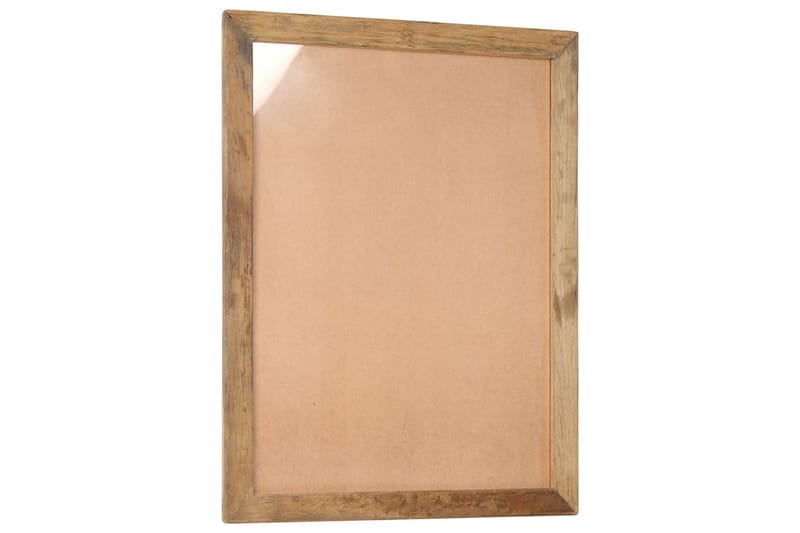 Fotoramar 2 st 90x70 cm massivt återvunnet trä och glas - Brun - Fotoram