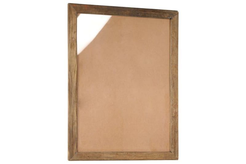 Fotoramar 2 st 90x70 cm massivt återvunnet trä och glas - Brun - Fotoram
