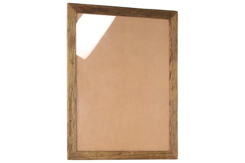 Fotoramar 2 st 90x70 cm massivt återvunnet trä och glas - Brun - Fotoram
