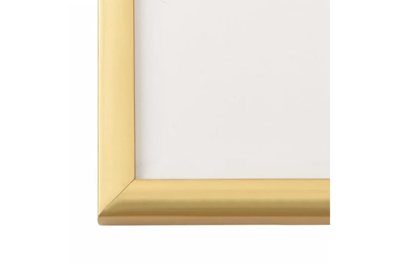 Fotoramar 3 st för vägg eller bord guld 21x29,7 cm MDF - Fotoram