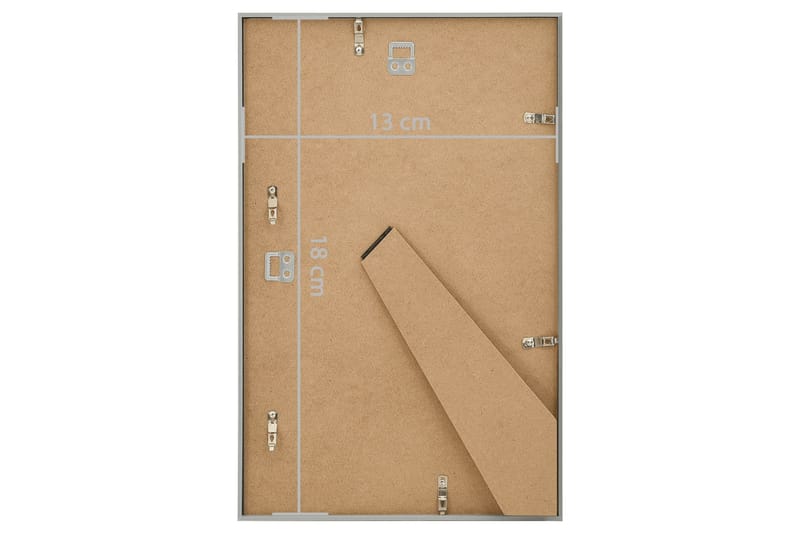 Fotoramar 3 st för vägg eller bord silver 13x18 cm MDF - Inredning & dekor - Väggdekor - Ramar - Fotoram