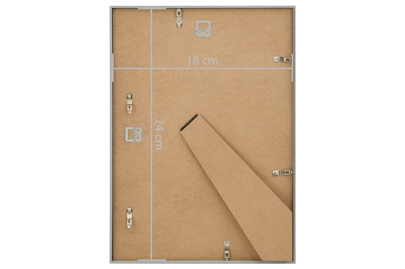 Fotoramar 3 st för vägg eller bord silver 18x24 cm MDF - Inredning & dekor - Väggdekor - Ramar - Fotoram