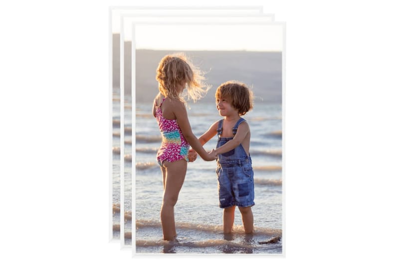 Fotoramar 3 st för vägg eller bord vit 13x18 cm MDF - Inredning & dekor - Väggdekor - Ramar - Fotoram