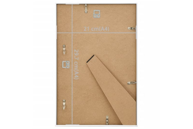 Fotoramar 3 st för vägg eller bord vit 21x29,7 cm MDF - Inredning & dekor - Väggdekor - Ramar - Fotoram