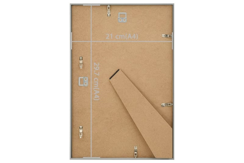Fotoramar 3 st för vägg/bord silver 21x29,7 cm MDF - Inredning & dekor - Väggdekor - Ramar - Fotoram