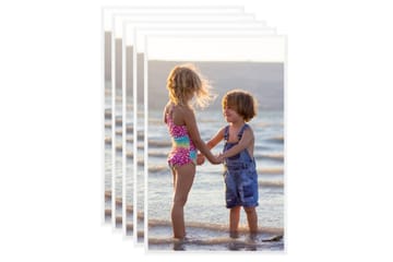 Fotoramar 5 st för vägg eller bord vit 13x18 cm MDF