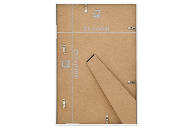 Fotoramar 5 st för vägg eller bord vit 21x29,7 cm MDF - Fotoram