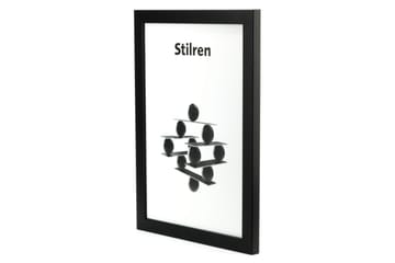 STILREN Fotoram 60x90 cm Plexiglas Svart
