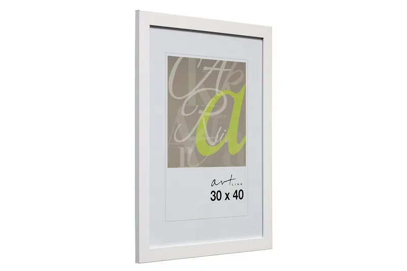 Trendline Tavelram MDF 30x40 cm, Vit