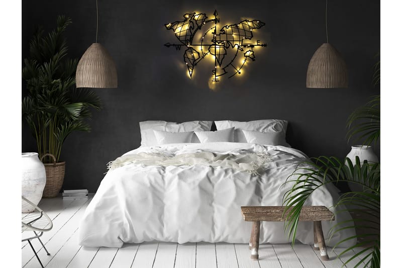 Decorative Metal Wall Accessory 65x95 - Svart 2 - Inredning & dekor - Väggdekor - Skyltar - Plåtskylt