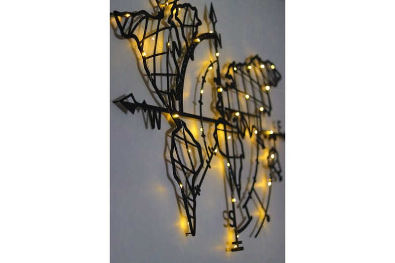 Decorative Metal Wall Accessory 65x95 - Svart 2 - Inredning & dekor - Väggdekor - Skyltar - Plåtskylt