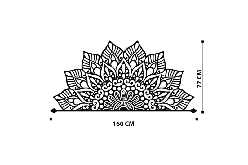 Afra Väggdekor - Svart - Inredning & dekor - Väggdekor - Skyltar - Plåtskylt