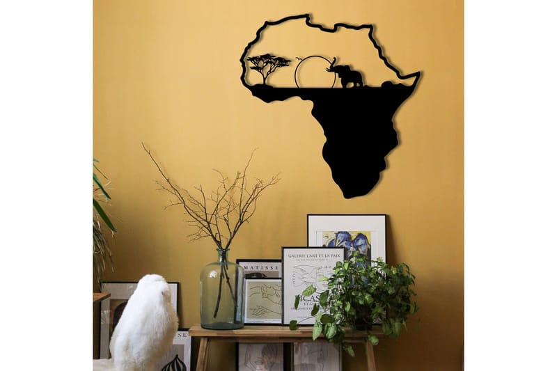 African 1 Väggdekor - Svart - Inredning & dekor - Väggdekor - Skyltar - Plåtskylt