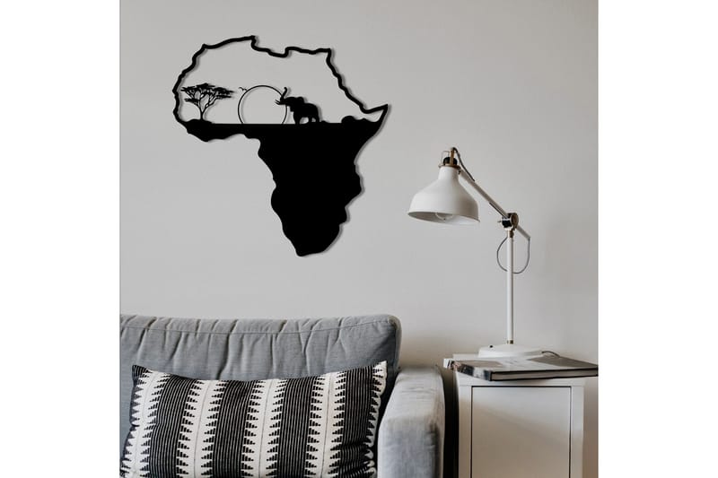 African 1 Väggdekor - Svart - Inredning & dekor - Väggdekor - Skyltar - Plåtskylt