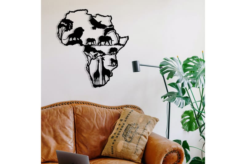 AFRICAN 2 Väggdekor Svart - Inredning & dekor - Väggdekor - Skyltar - Plåtskylt