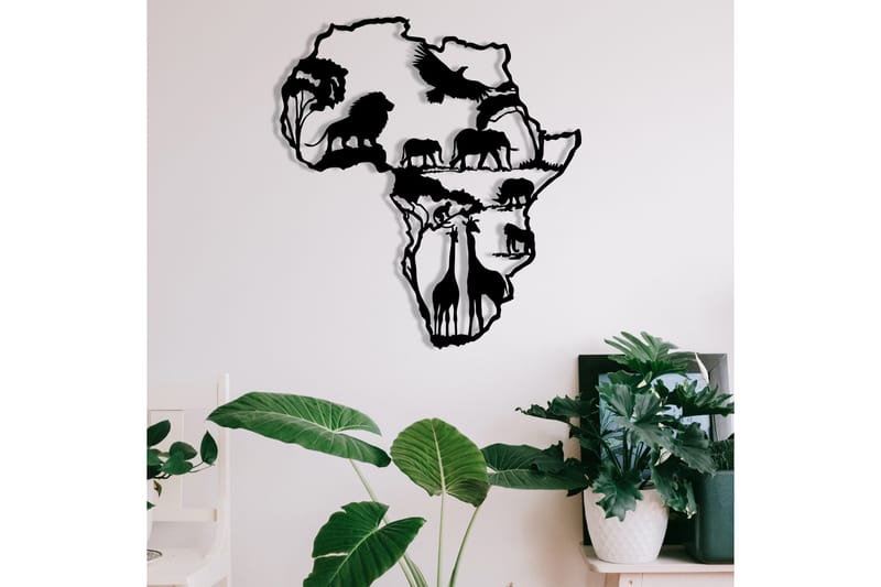 AFRICAN 2 Väggdekor Svart - Inredning & dekor - Väggdekor - Skyltar - Plåtskylt