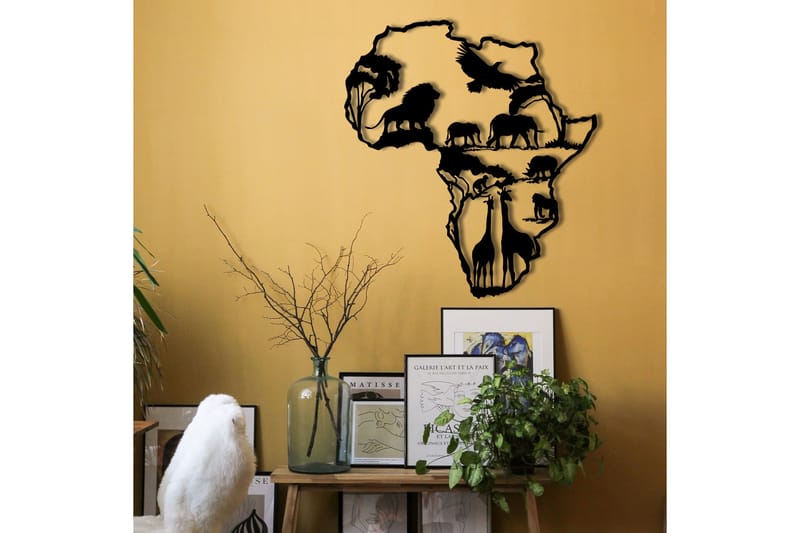 AFRICAN 2 Väggdekor Svart - Inredning & dekor - Väggdekor - Skyltar - Plåtskylt