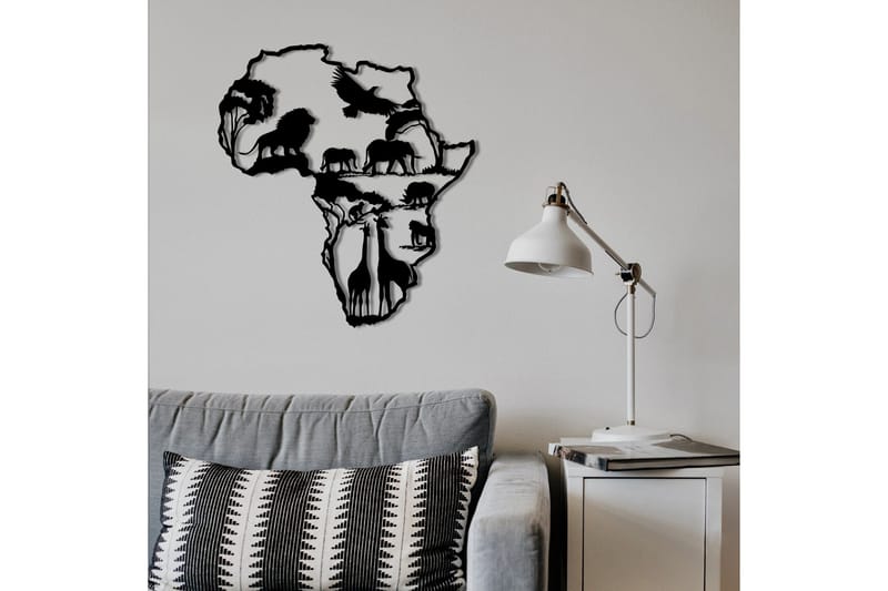 African 2 Väggdekor - Svart - Inredning & dekor - Väggdekor - Skyltar - Plåtskylt