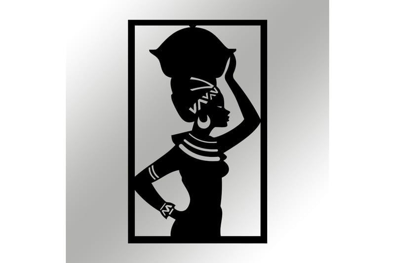 AFRICAN Väggdekor Svart - Inredning & dekor - Väggdekor - Skyltar - Plåtskylt