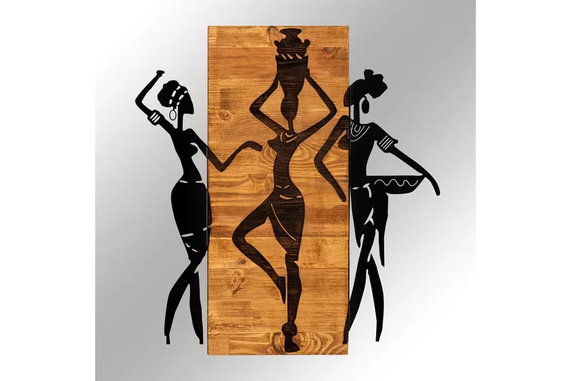 African Väggdekor - Svart/Valnöt - Inredning & dekor - Väggdekor - Skyltar - Plåtskylt