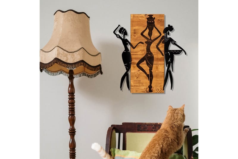 African Väggdekor - Svart/Valnöt - Inredning & dekor - Väggdekor - Skyltar - Plåtskylt