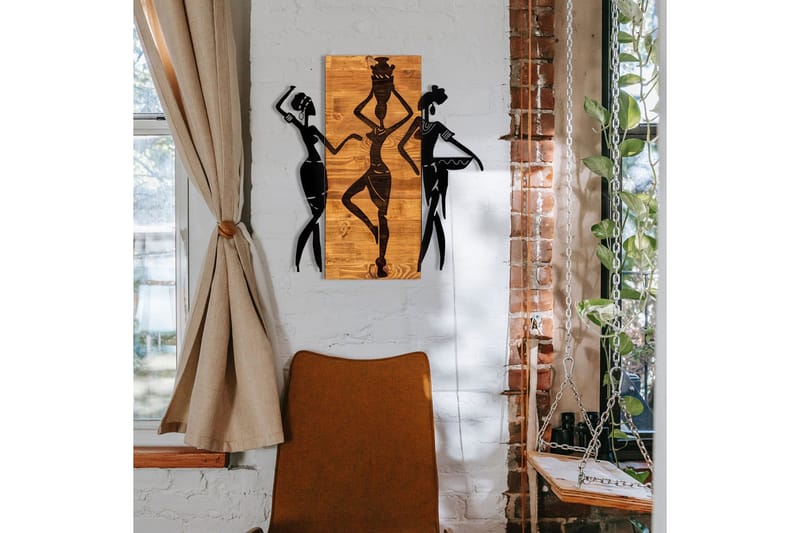 African Väggdekor - Svart/Valnöt - Inredning & dekor - Väggdekor - Skyltar - Plåtskylt