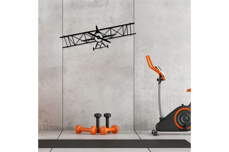 Airplanemetal Decor Väggdekor - Svart - Inredning & dekor - Väggdekor - Skyltar - Plåtskylt