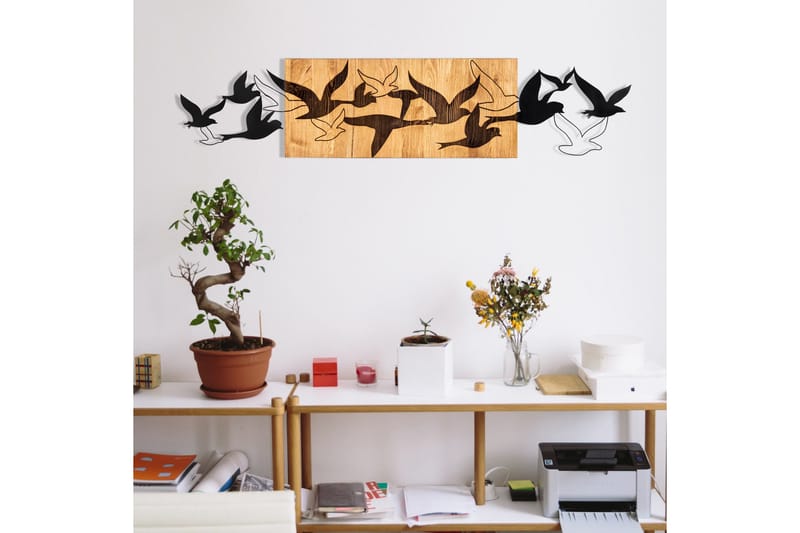 Albatros Väggdekor - Svart/Valnöt - Inredning & dekor - Väggdekor - Skyltar - Plåtskylt