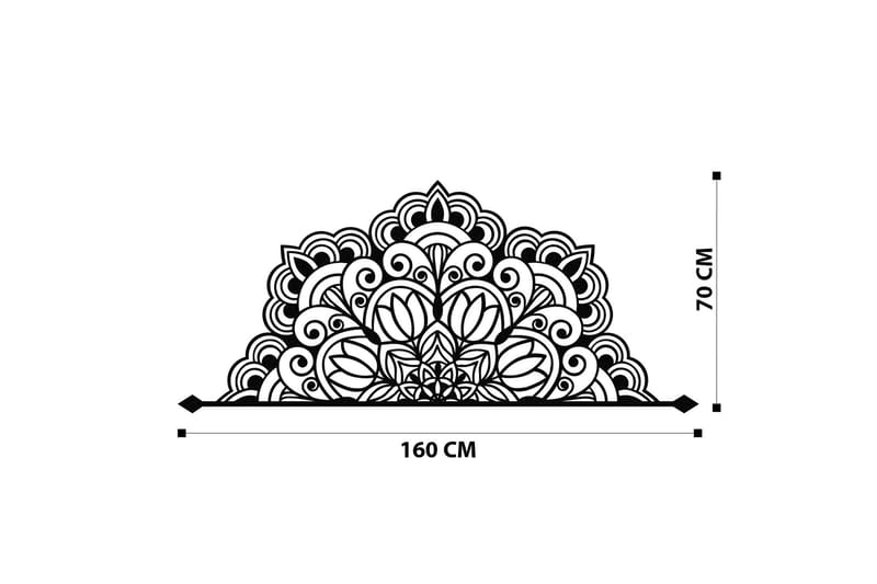Almero Väggdekor - Svart - Inredning & dekor - Väggdekor - Skyltar - Plåtskylt
