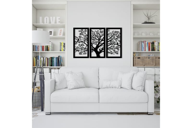 Arbol Väggdekor - Svart - Inredning & dekor - Väggdekor - Skyltar - Plåtskylt