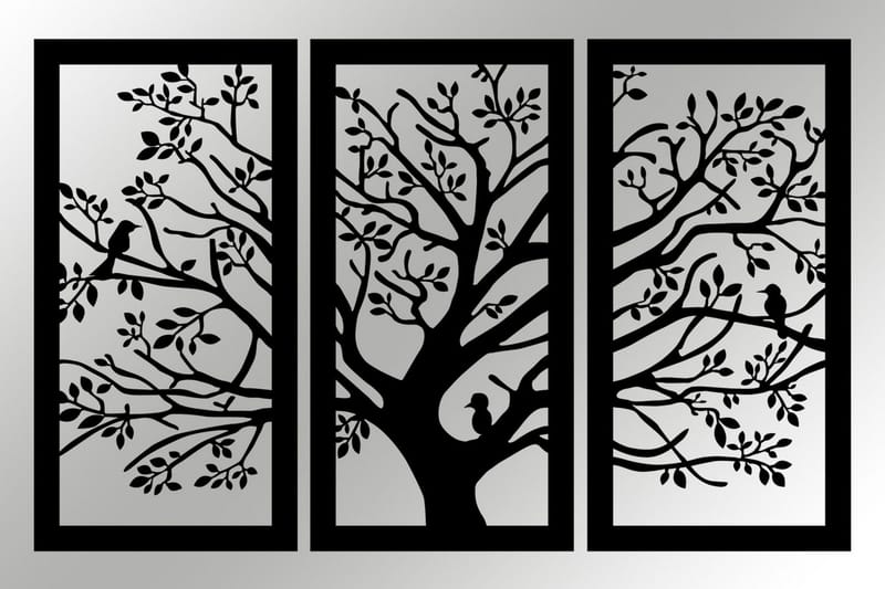 Arbol Väggdekor - Svart - Inredning & dekor - Väggdekor - Skyltar - Plåtskylt