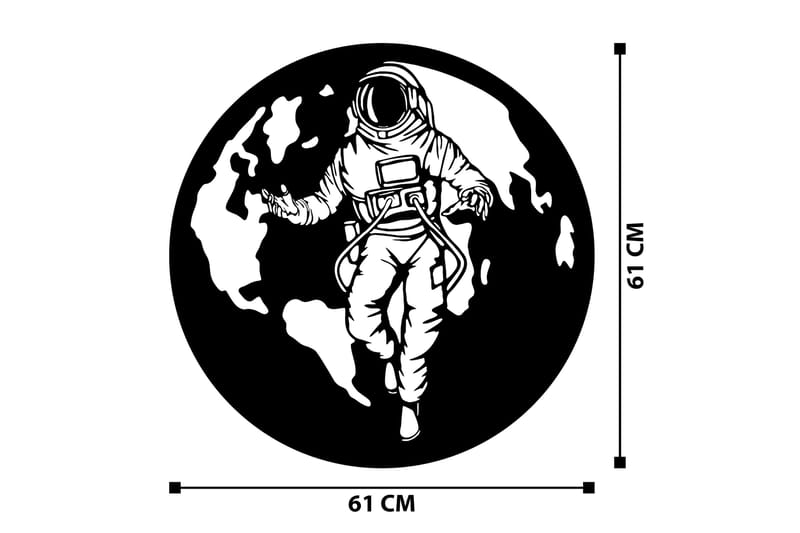 Asti Väggdekor - Svart - Inredning & dekor - Väggdekor - Skyltar - Plåtskylt