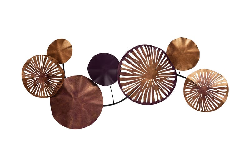 Astrid 2 Väggdekor, Lila/Guld