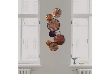 Astrid 2 Väggdekor - Lila/Guld - Inredning & dekor - Väggdekor - Skyltar - Plåtskylt
