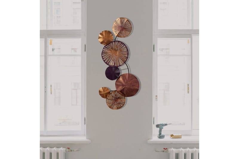 Astrid 2 Väggdekor - Lila/Guld - Inredning & dekor - Väggdekor - Skyltar - Plåtskylt