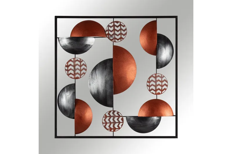 Aurora 4 Väggdekor - Röd - Inredning & dekor - Väggdekor - Skyltar - Plåtskylt