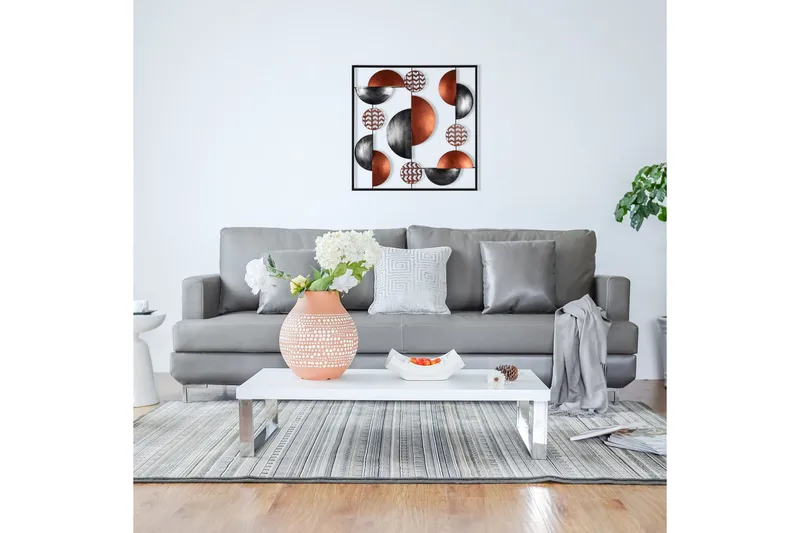 Aurora 4 Väggdekor - Röd - Inredning & dekor - Väggdekor - Skyltar - Plåtskylt