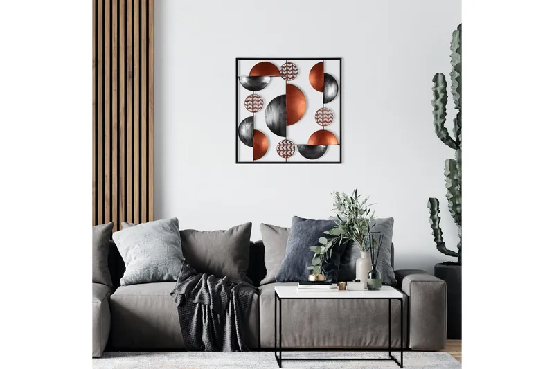 Aurora 4 Väggdekor - Röd - Inredning & dekor - Väggdekor - Skyltar - Plåtskylt