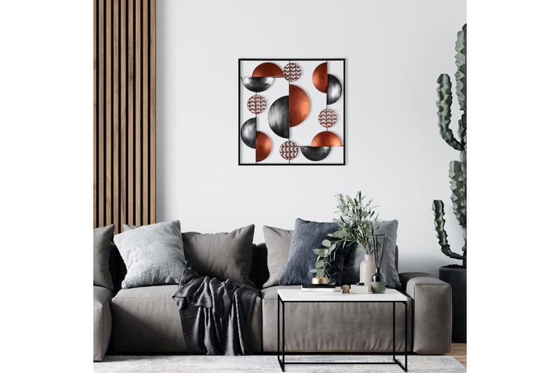 Aurora 4 Väggdekor - Röd - Inredning & dekor - Väggdekor - Skyltar - Plåtskylt