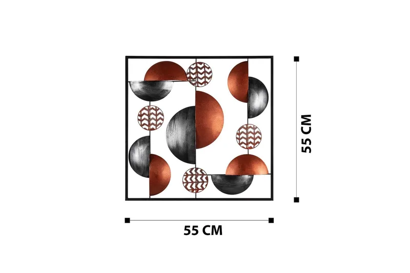 Aurora 4 Väggdekor - Röd - Inredning & dekor - Väggdekor - Skyltar - Plåtskylt