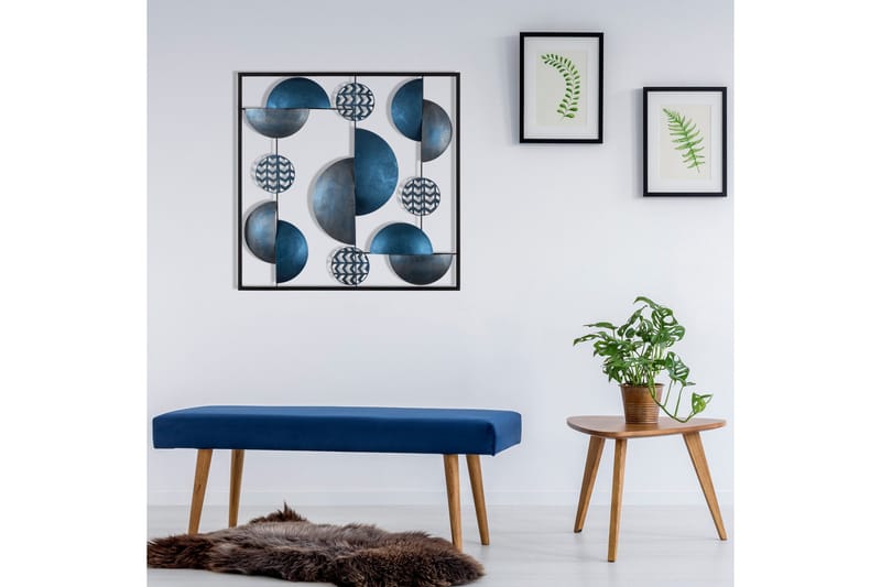 Aurora 5 Väggdekor - Blå - Inredning & dekor - Väggdekor - Skyltar - Plåtskylt