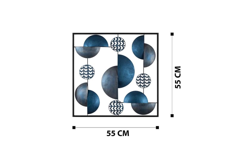 Aurora 5 Väggdekor - Blå - Inredning & dekor - Väggdekor - Skyltar - Plåtskylt