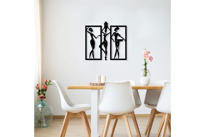 Aurora Väggdekor - Svart - Inredning & dekor - Väggdekor - Skyltar - Plåtskylt