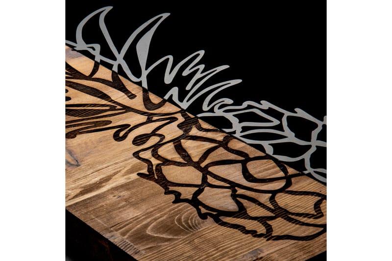 Bahama Väggdekor - Svart/Valnöt - Inredning & dekor - Väggdekor - Skyltar - Plåtskylt