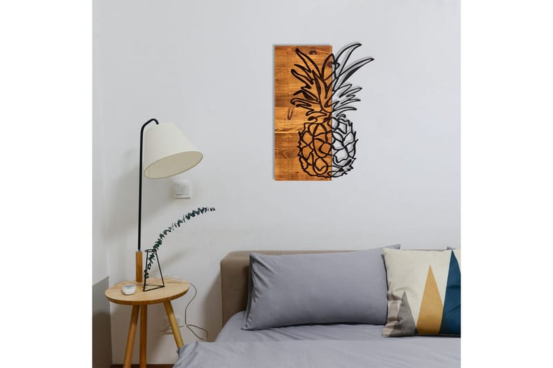 Bahama Väggdekor - Svart/Valnöt - Inredning & dekor - Väggdekor - Skyltar - Plåtskylt